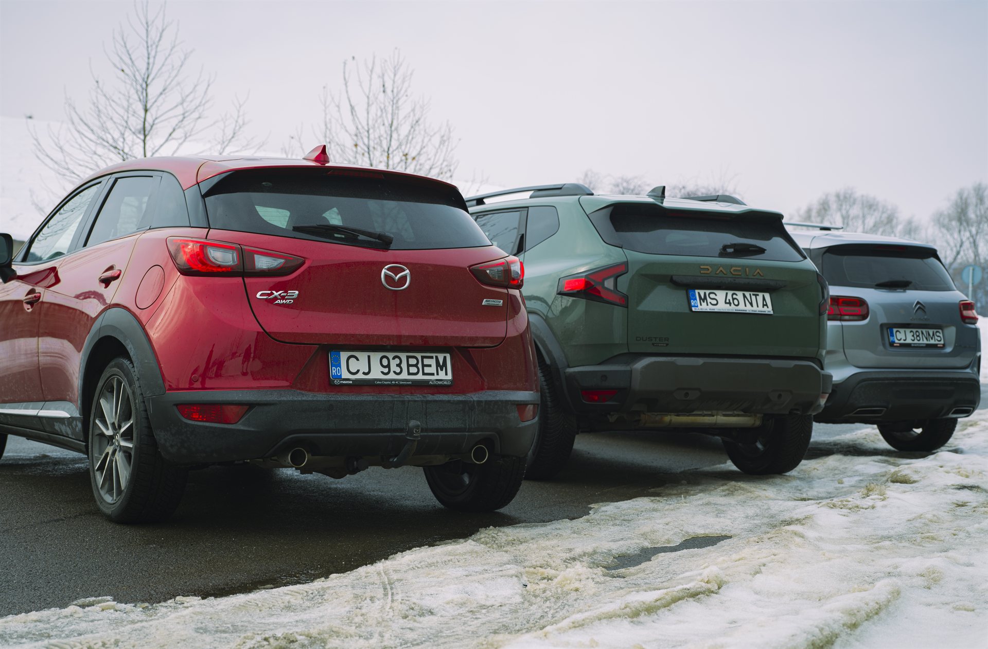 Mazda CX-3, Duster 3 și C5 Aircross, spate în spate - Fazalunga